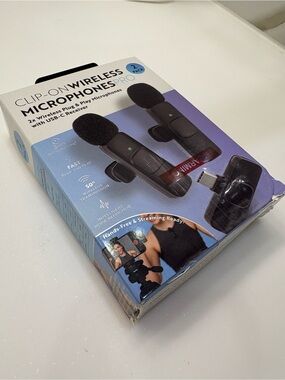 MVMT Black Wireless Clip-On Microphones Pro - 2 Pack